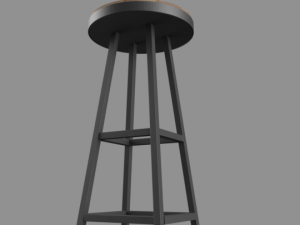 bar stool Model 3D