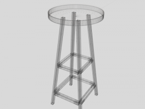 bar stool Model 3D