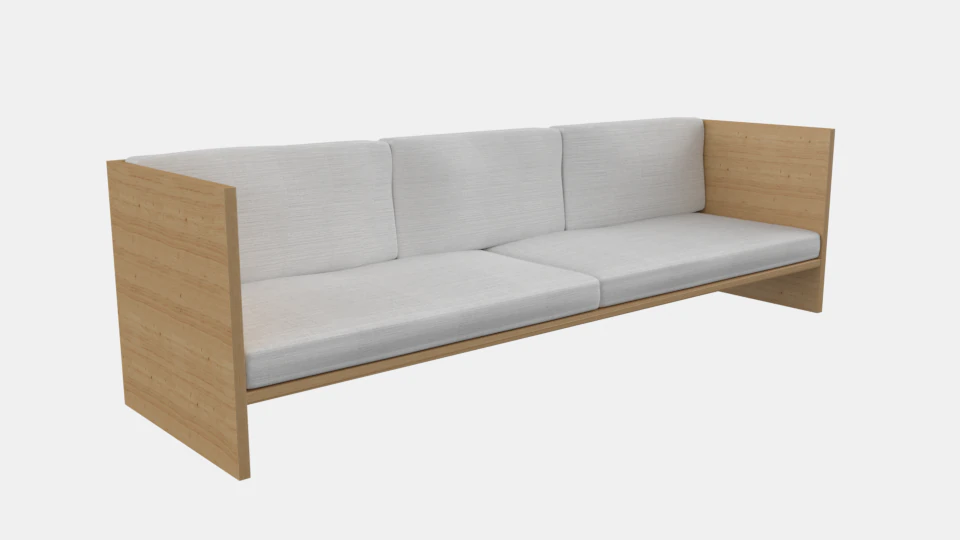 natural sofa 3D Model .c4d .max .obj .3ds .fbx .stl .blend 