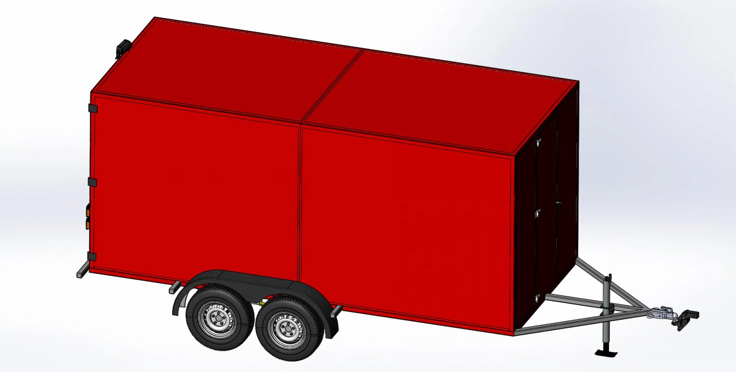 14 geschlossener Anh&auml;nger 3D Modell .c4d .max .obj .3ds .fbx .stl .blend 