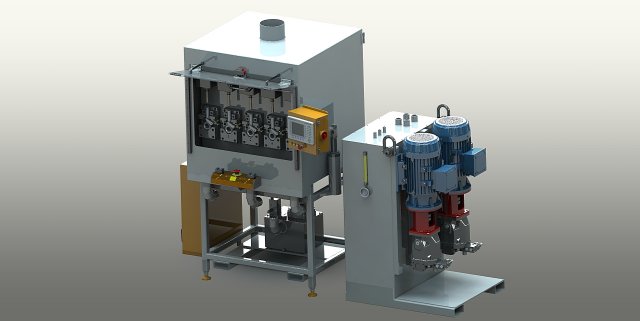 hydraulic tapping machine Modelo 3D .c4d .max .obj .3ds .fbx .stl .blend 