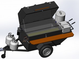 mobile bbq 3D Model