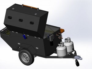 mobile bbq 3D Model