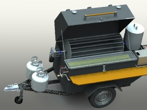 mobile bbq 3D Model