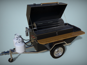 mobile bbq 3D Model