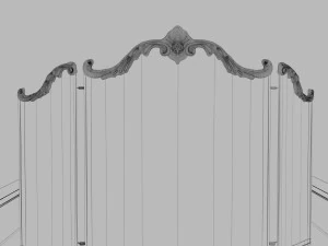 set da camino decorativo Modello 3D