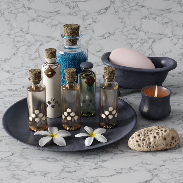 aroma decor set Modello 3D .c4d .max .obj .3ds .fbx .stl .blend 