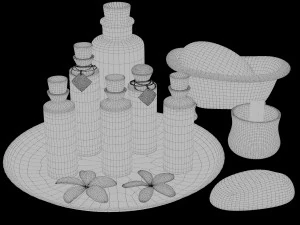aroma decor set 3D Model