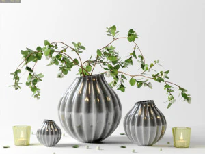 set di decorazioni Snowberry Modello 3D