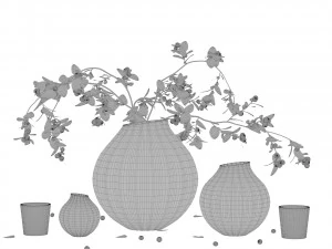 snowberry decor set 3D Model