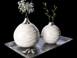 gypsophila decor set 3D Model