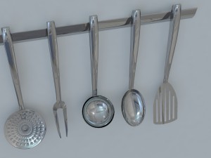 kitchen instruments 3D Модель