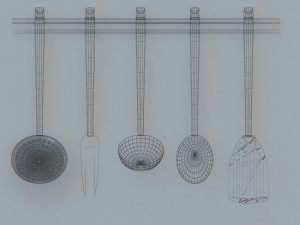 kitchen instruments 3D Модель