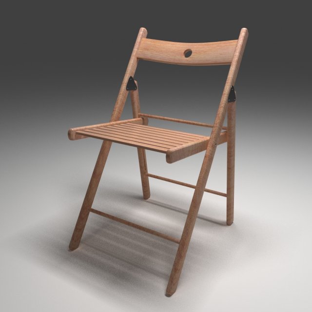 kitchen stool 3D Model .c4d .max .obj .3ds .fbx .stl .blend 