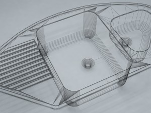 kitchen sink 3D मॉडल