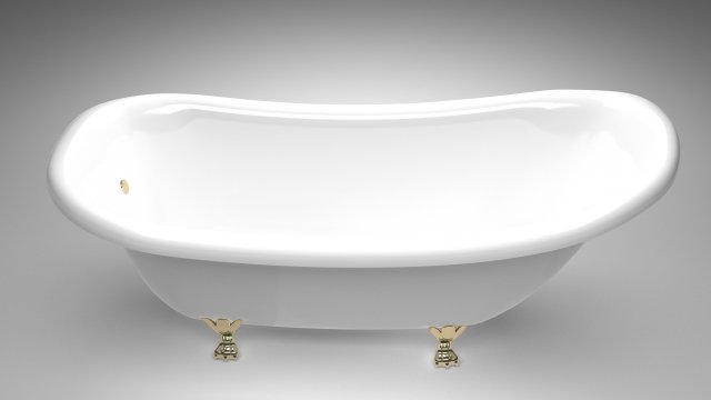 baroque bath 3D Model .c4d .max .obj .3ds .fbx .stl .blend