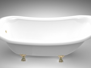 baroque bath Modèle 3D