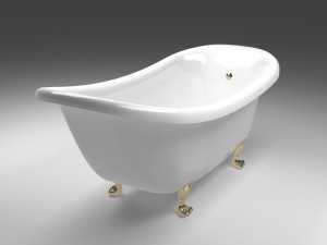 baroque bath 3D Model