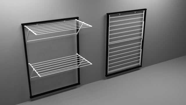 cloth dryer 3D Model .c4d .max .obj .3ds .fbx .stl .blend 
