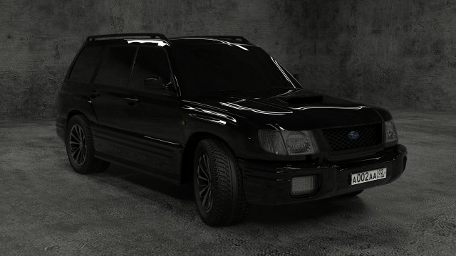 subaru forester 2000 Modelo 3D .c4d .max .obj .3ds .fbx .stl .blend 