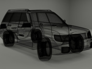 subaru forester 2000 Modelo 3D