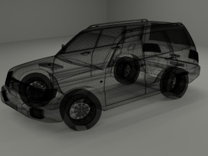 subaru forester 2000 Modelo 3D