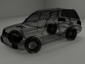 subaru forester 2000 3D Model