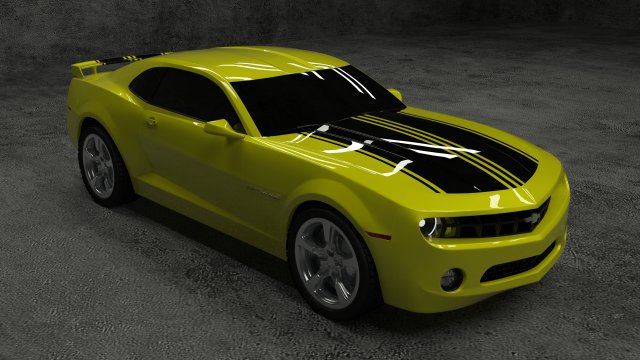 chevrolet camaro 2010 3Dモデル .c4d .max .obj .3ds .fbx .stl .blend 