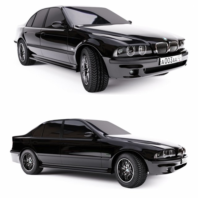 e39 m5 3D 모델 .c4d .max .obj .3ds .fbx .stl .blend 
