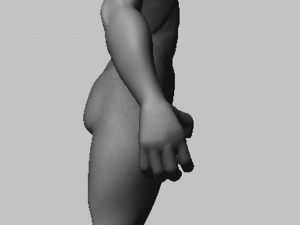 cartoon male body Model 3D