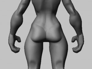 cartoon male body Model 3D