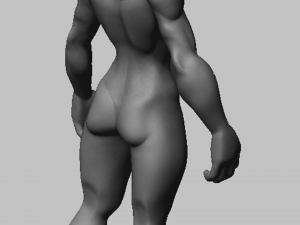 cartoon male body Model 3D