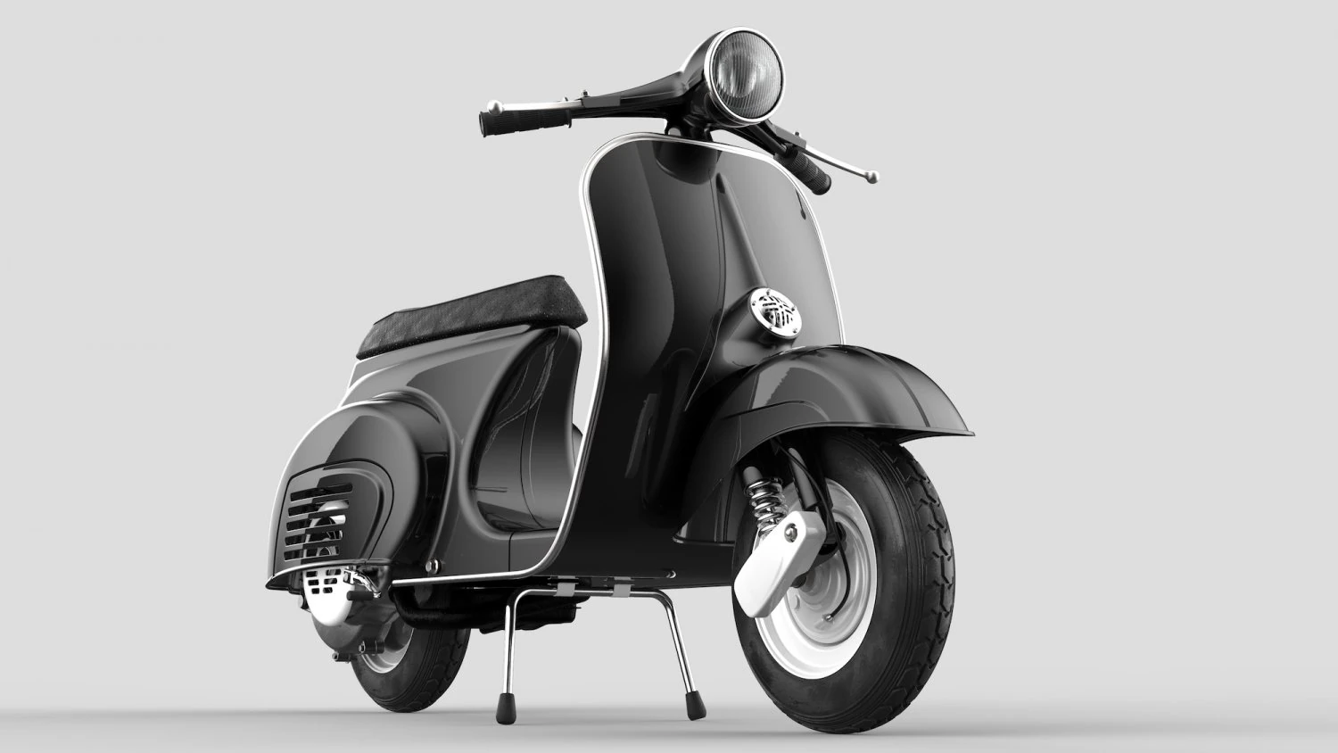 vespa scooter 50cc 3D Model .c4d .max .obj .3ds .fbx .stl .blend