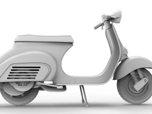 vespa scooter 50cc 3D Model