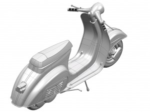 vespa scooter 50cc 3D-Modell