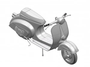 vespa scooter 50cc 3D Model