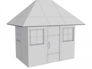 conjunto de casa modular de ladrillo Modelo 3D