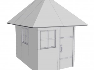 modular brick house set Modello 3D