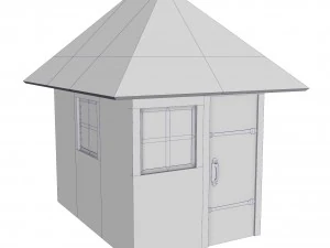 conjunto de casa modular de ladrillo Modelo 3D