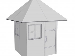 modular brick house set Modello 3D