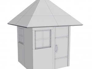 conjunto de casa modular de ladrillo Modelo 3D