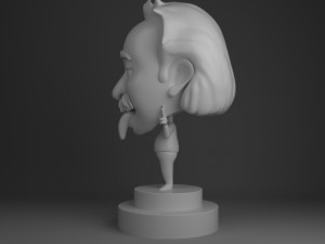 einstien bobblehead 3D 模型