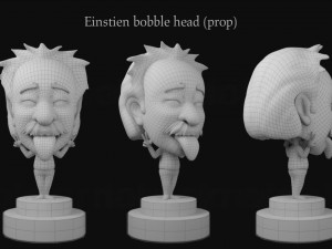 einstien bobblehead 3D 模型