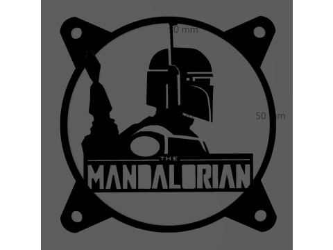 FAN COVER 120 MM - THE MANDALORIAN 3D Model