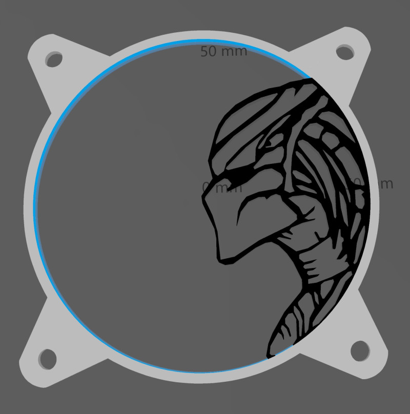 3 FAN COVERS 120 MM - ALINES VS DEPREDATOR 3D मॉडल .c4d .max .obj .3ds .fbx .stl .blend 