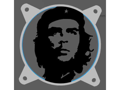 FAN COVER 120 MM - CHE GUEVARA 3D Model