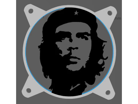 VENTILATORKAP 120 MM - CHE GUEVARA 3D Model