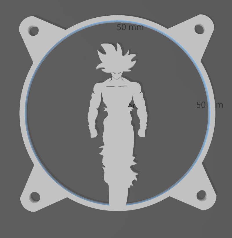 4 FAN COVERS 120 MM - DRAGON BALL Z Modelo 3D .c4d .max .obj .3ds .fbx .stl .blend 