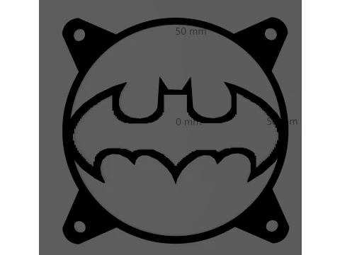 3 КРИШКИ ВЕНТИЛЯТОРА 120 ММ - БЕТМЕН 3D Модель