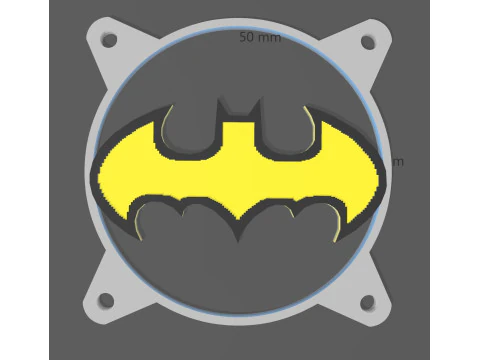 3 КРИШКИ ВЕНТИЛЯТОРА 120 ММ - БЕТМЕН 3D Модель